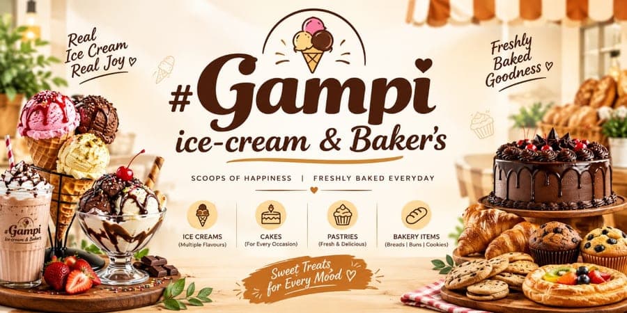 Gampi ice-cream & Baker's